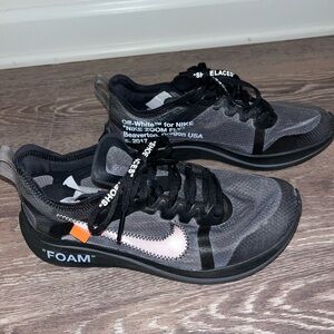 Nike foam OFF WHITE tennis shoes